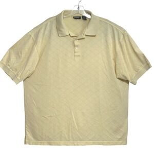 Ping Collection Polo Shirt Mens Pale Yellow Short Sleeve Golf Country Club‎ XL